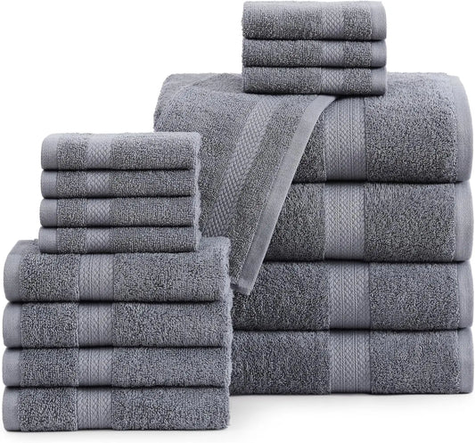 Luxury 100% Cotton Bath Towel Set Super Soft And Absorbent