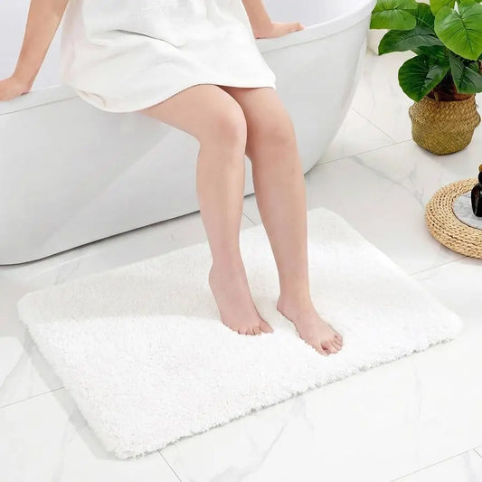 Bathroom Rug 24x36 NonSlip Plush Thick Bath Mat, Highly Absorbent amp Ultra Soft Fluffy Floor Mat, Machine Washable for Shower a