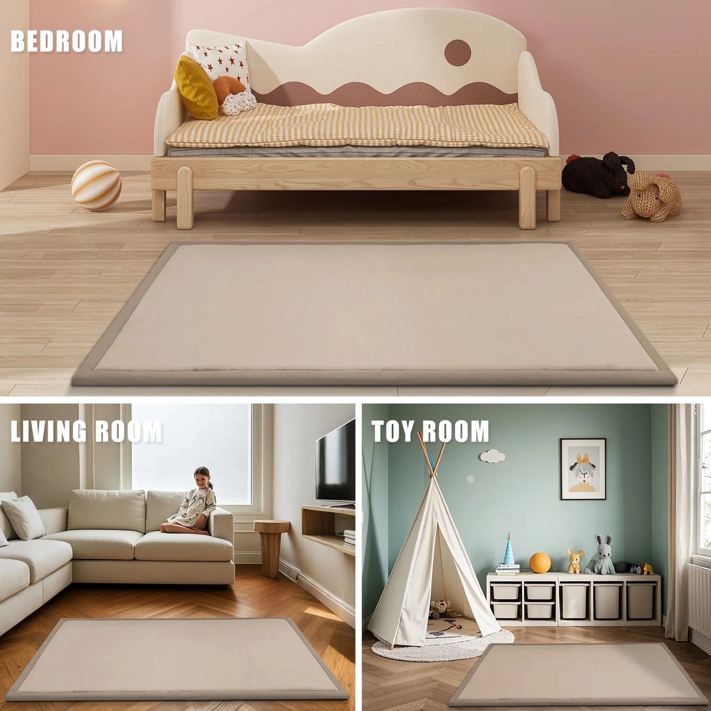 PaPaMat Tatami Style Baby Play Mat Non-Slip Rug Living Room