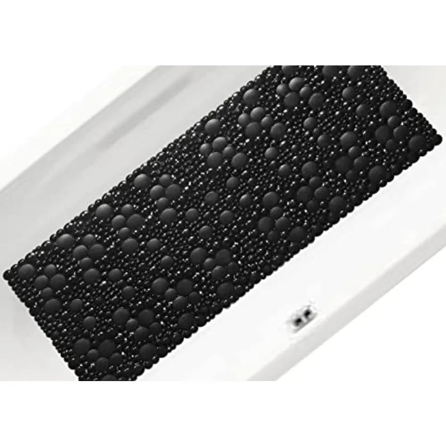 Extra Long Pebble Bathtub Mat With Non Slip Suction Cups