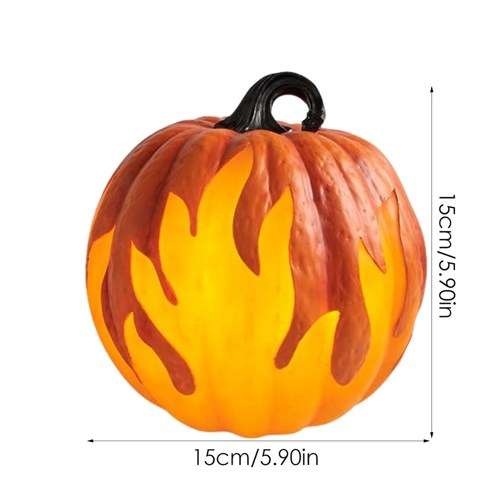 Battery Operated Halloween Pumpkin Lantern With Flickering Flame Light