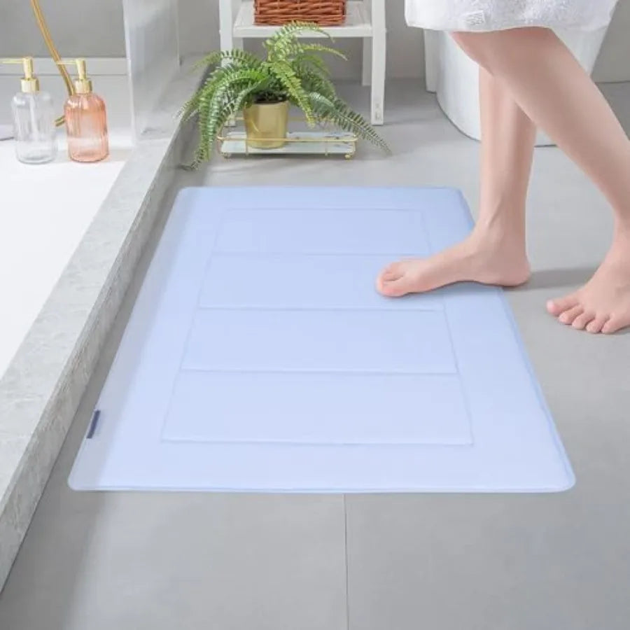 Memory Foam Bathroom Rug, Absorbent Non Slip Washable Bath Mat