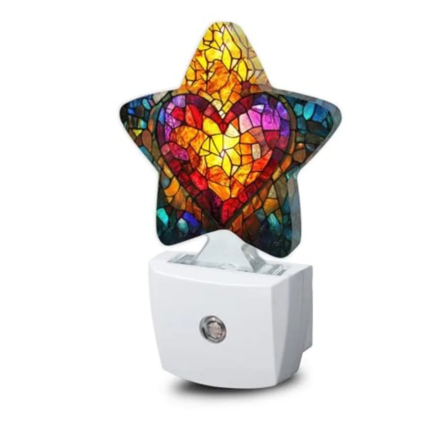 Dusk To Dawn Winter Tree Star Plug In Nightlight Sensor