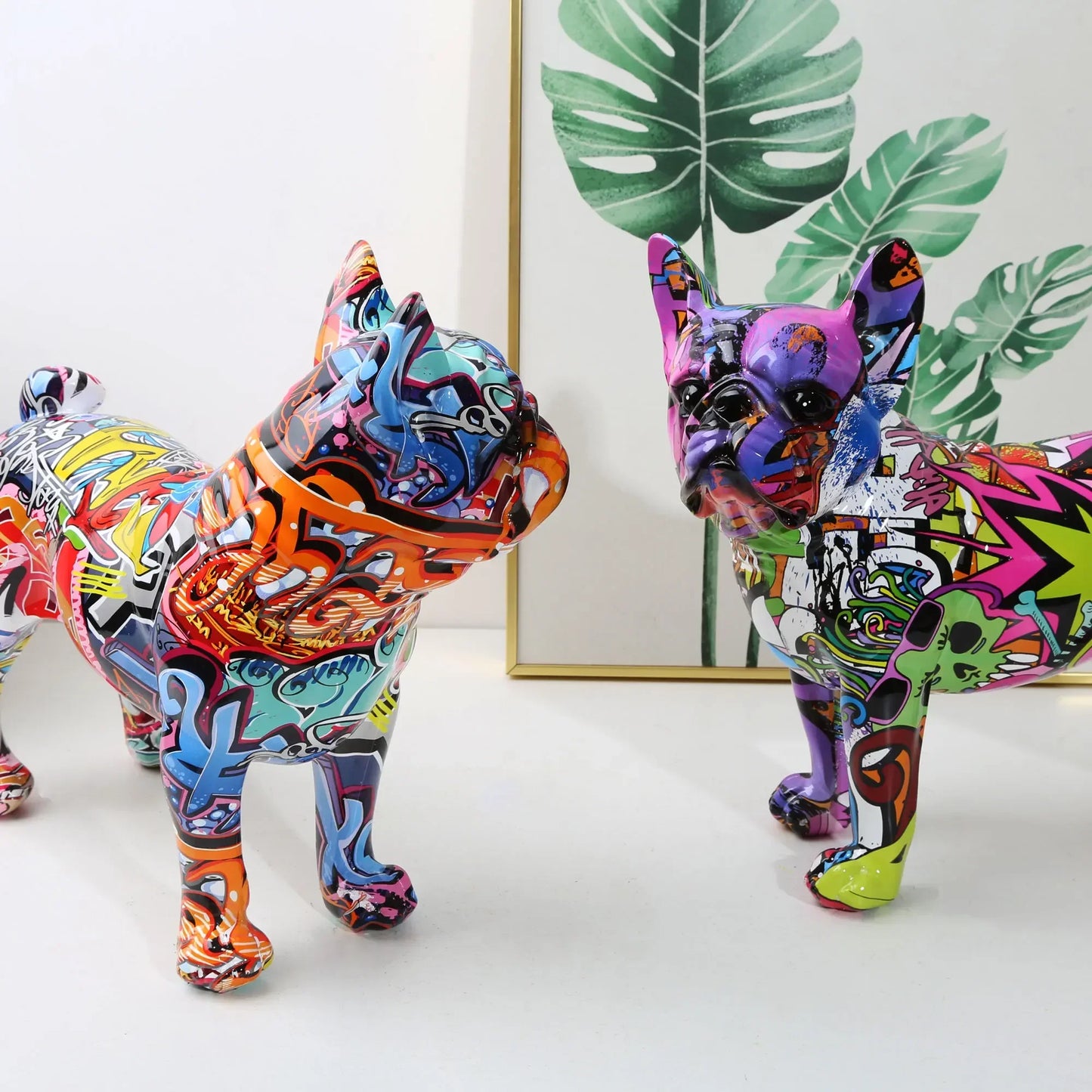 ChunRan Li89 Nordic Art French Bulldog Resin Crafts Home Decor