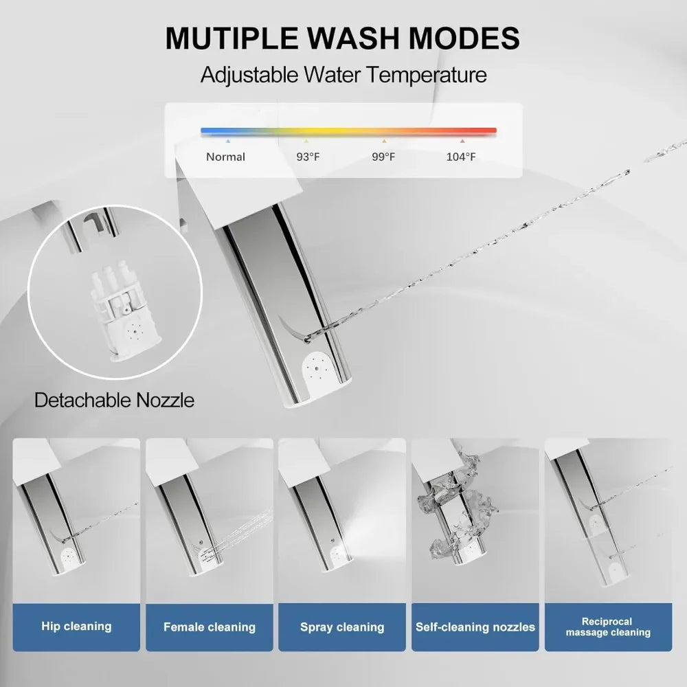 Smart Toilet With Bidet Auto Flush Heated Seat Dryer