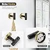 Stainless Steel Bathroom Hardware Set Wall Mounted Towel Bar Towel Ring Holder