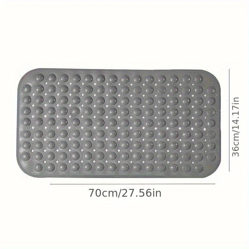 Non Slip Bathtub Mat With Suction Cups And Drain Holes