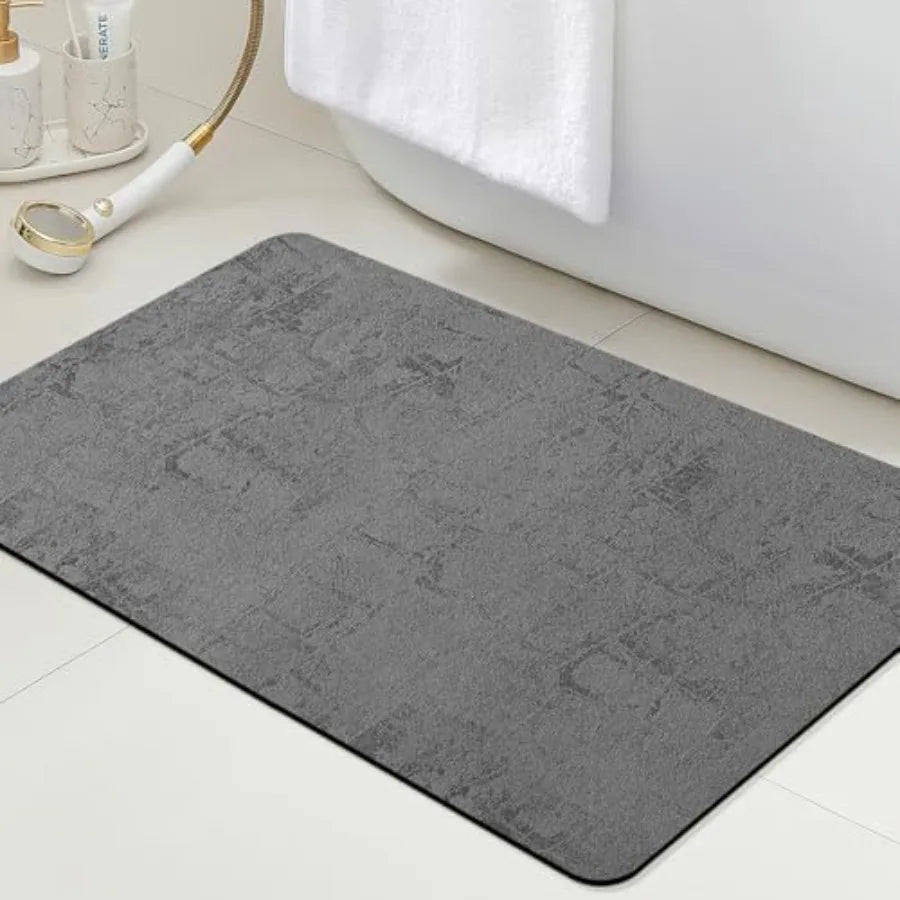 Non Slip Quick Dry Machine Washable Bath Mat Fits Under Doors