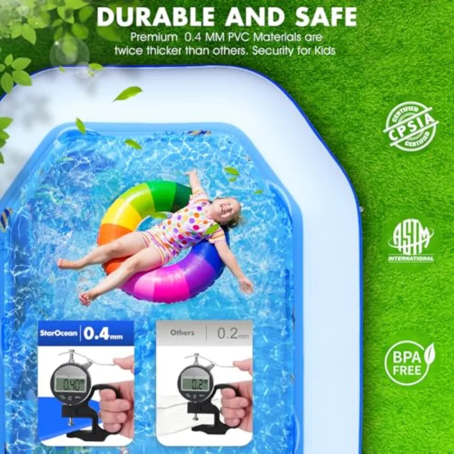 Inflatable Pool With Canopy For Adults With Seats And Backrest