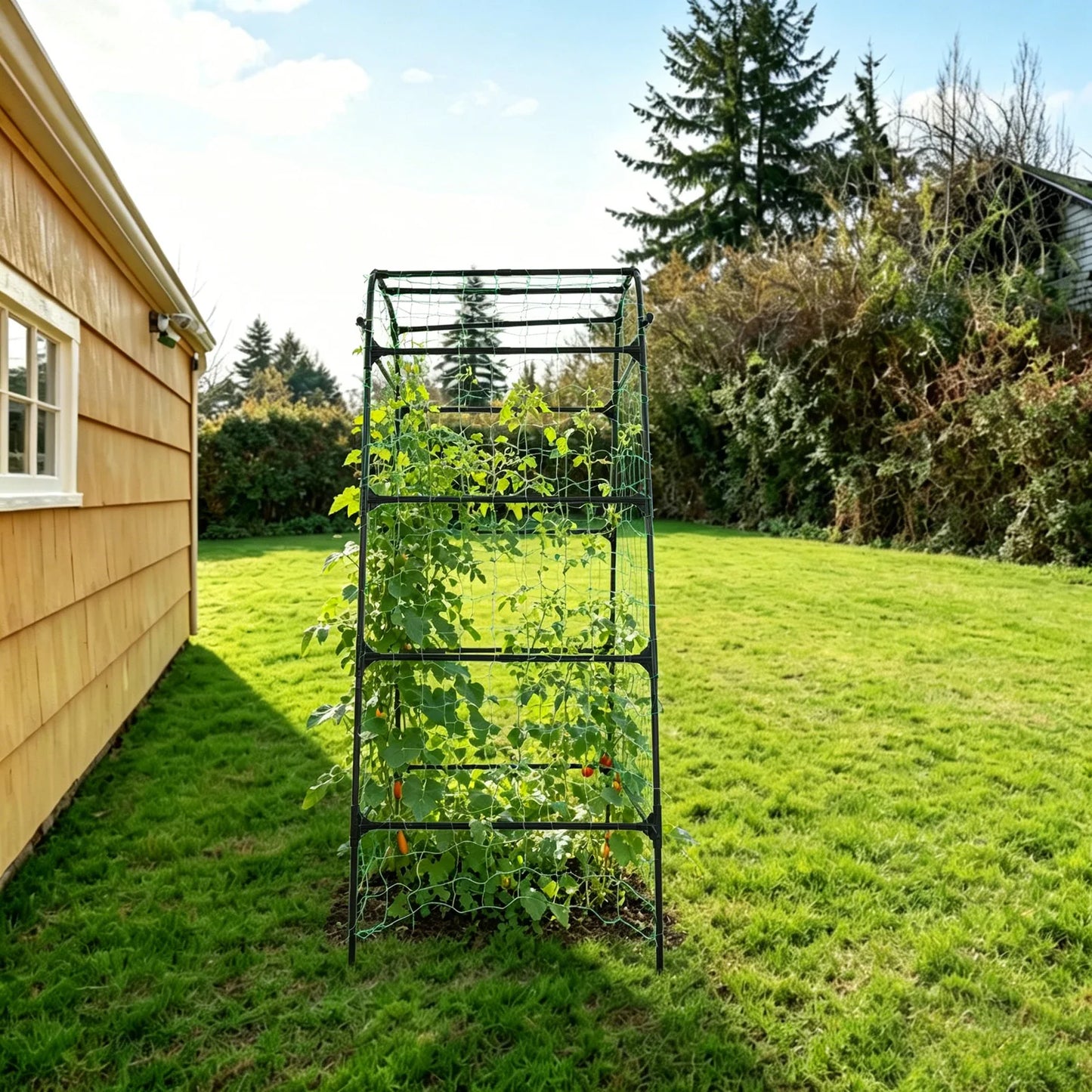 Metal Garden Arch Trellis For Climbing Plants Outdoor Indoor