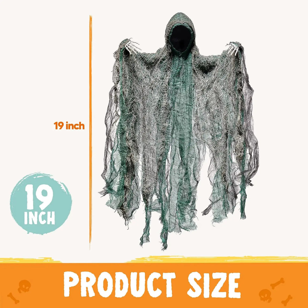 Halloween Hanging Faceless Ghost Decorations for Outdoor Yard Parties