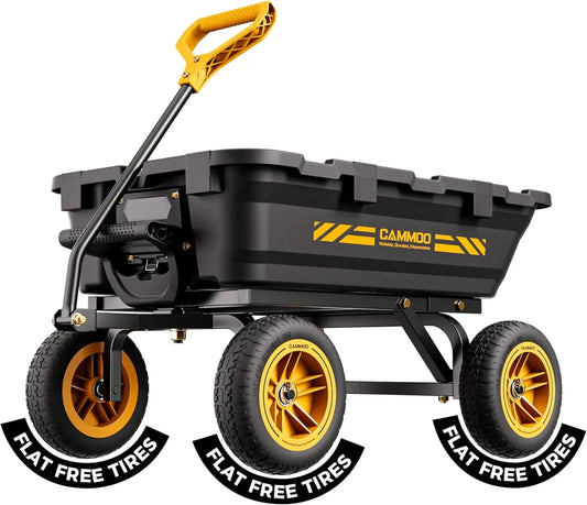 XMSJ 900lb Heavy-Duty Garden Dump Cart With Quick-Release