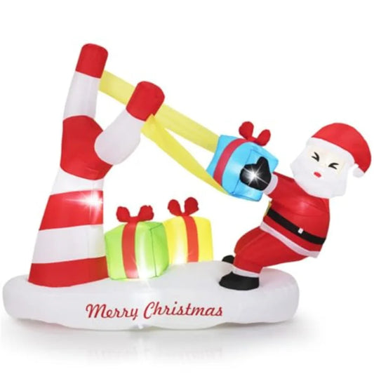 OLOEY Premium Yard Inflatable Santa Claus Holiday Decoration