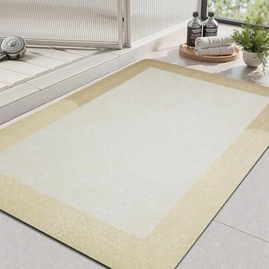 Diatomaceous Earth Bath Mat Quick Dry Non Slip Shower Mat