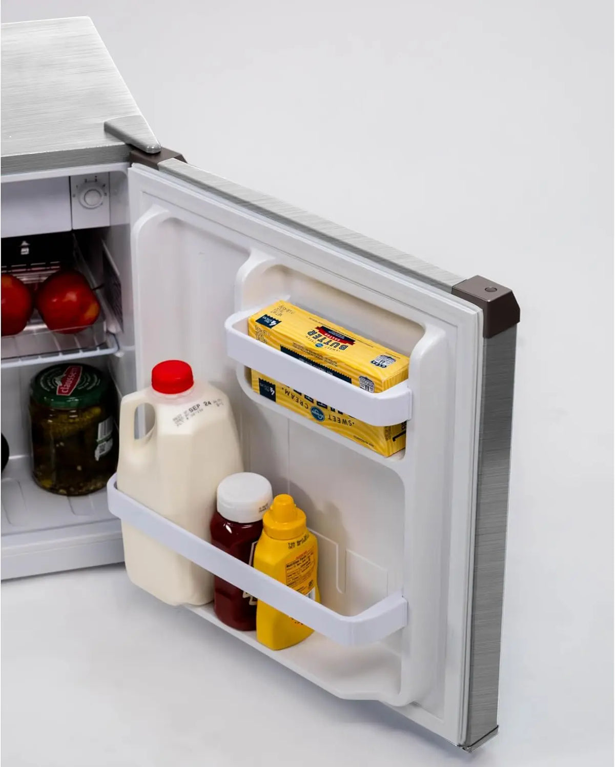 XMSJ Compact Mini Refrigerator With Freezer And Water Dispenser