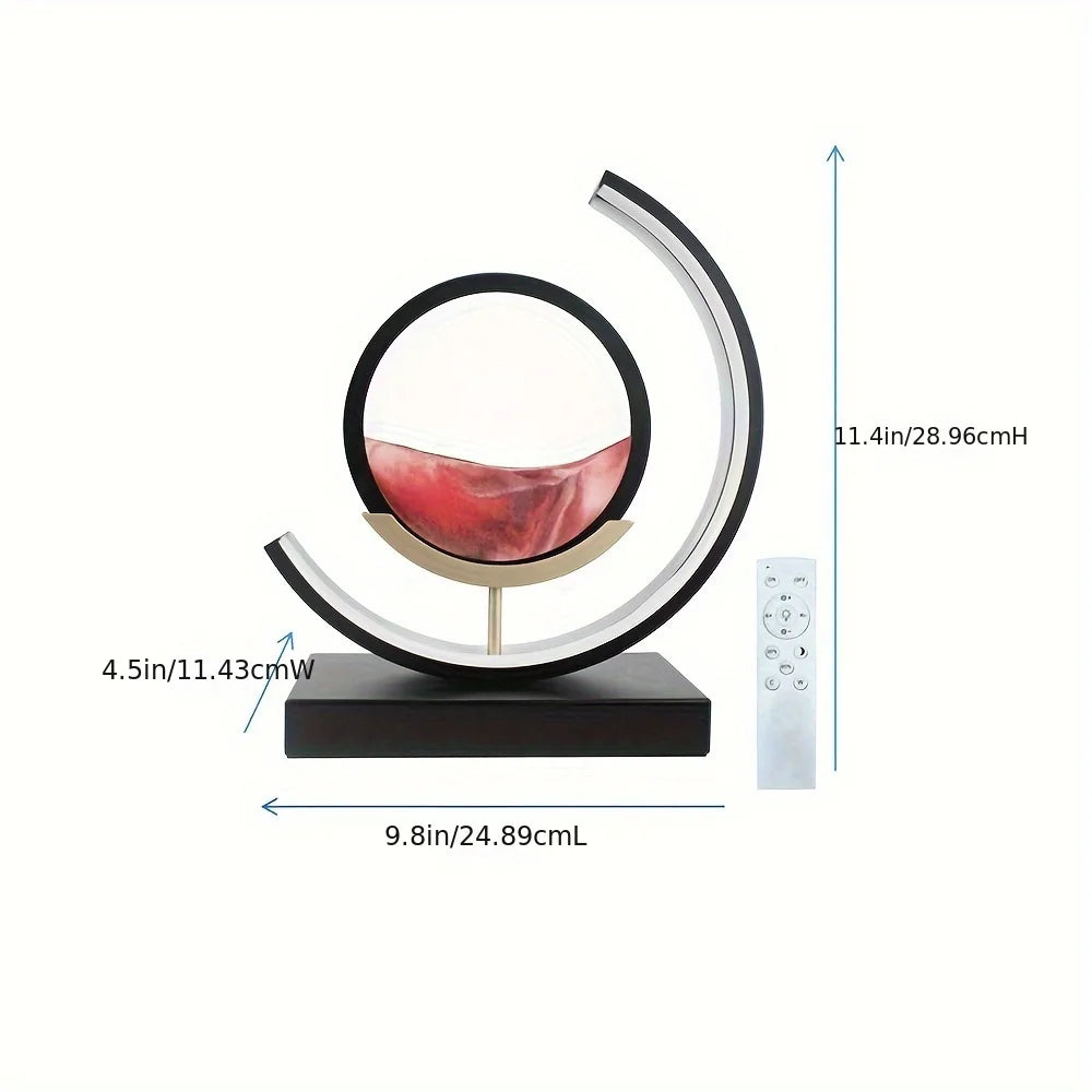 Moving Sand Art Lamp In Motion With Stand