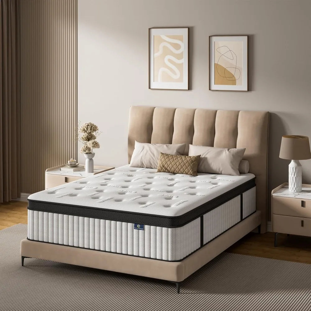 XIAOLANG Hybrid Mattress In A Box Memory Foam Pocket Springs