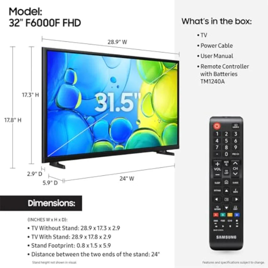 F6000 HighDefinition Full HD Smart TV HDR One UI Tizen