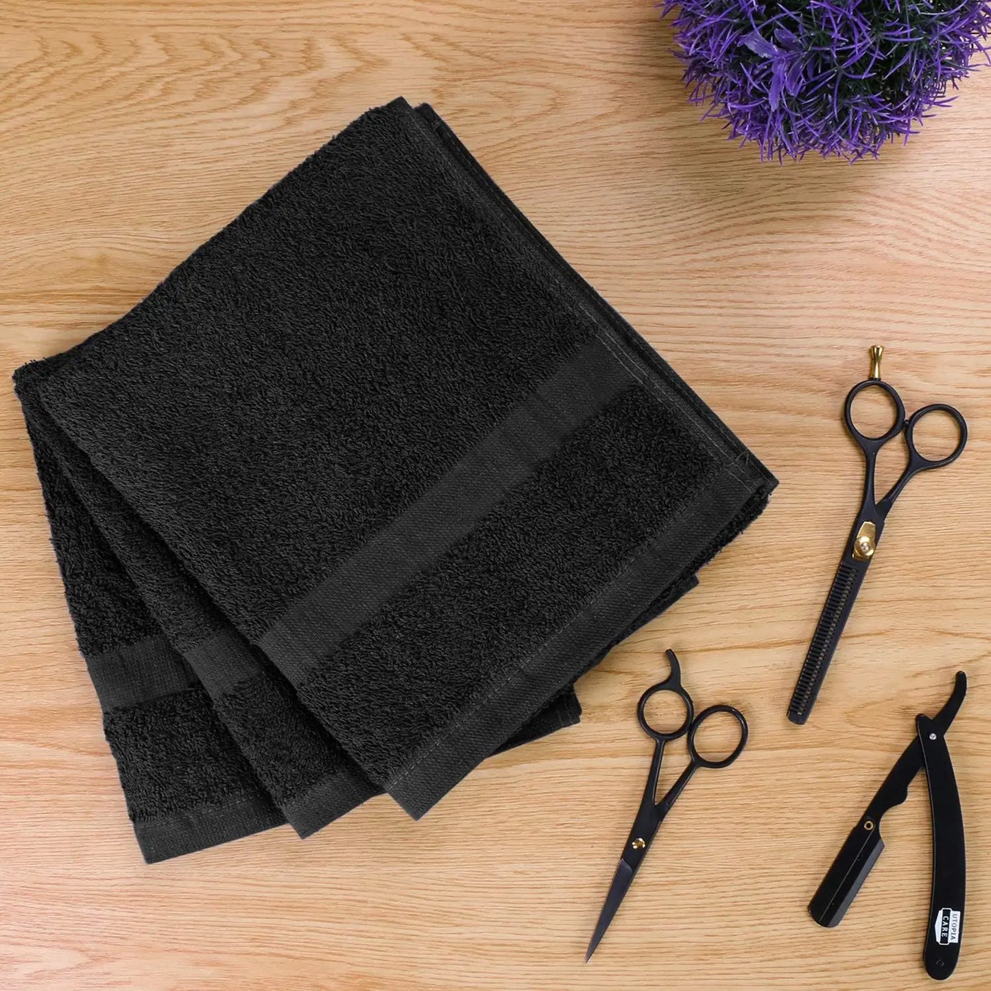 Salon Towels 24-Pack Highly Absorbent Cotton for Spa and Gym