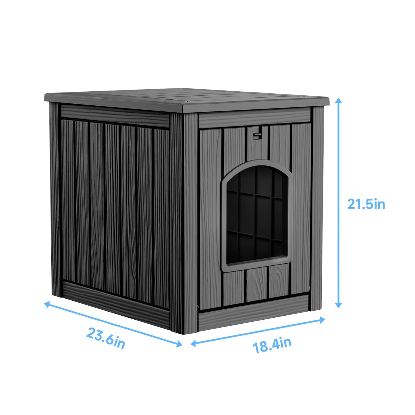 Resin 2in1 Cat House End Table Waterproof Indoor Outdoor Kennel