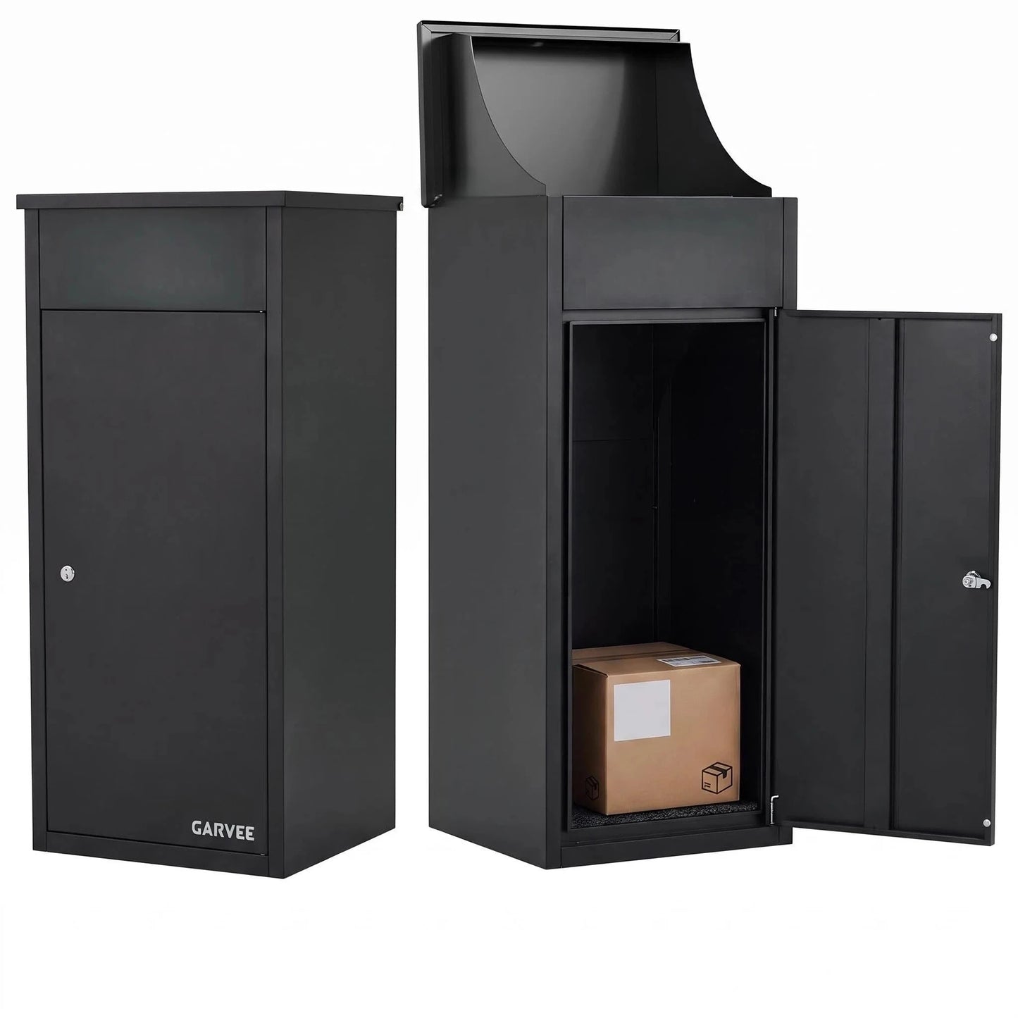 HiMISS Outdoor Parcel Delivery Box Galvanized Steel Lockable Drop Box Wall Mount