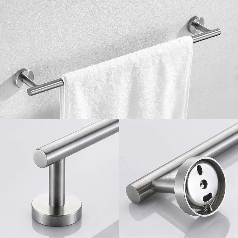 Stainless Steel Bathroom Hardware Set With Towel Bar And Accessories