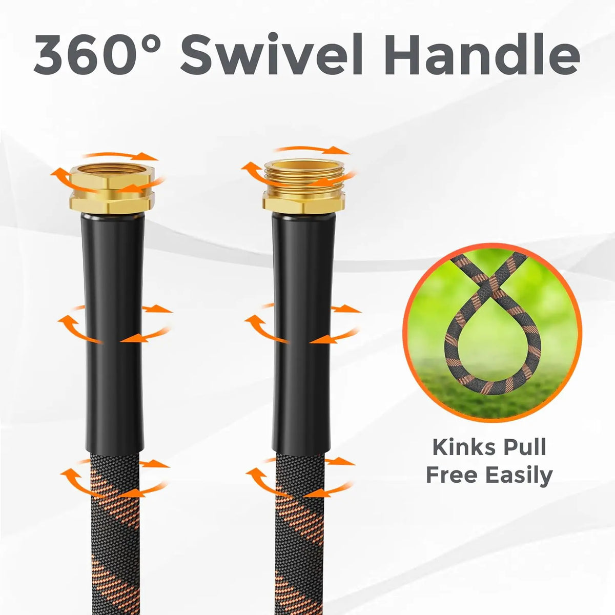 Giraffe Tools Non Expandable Garden Hose With Nozzle