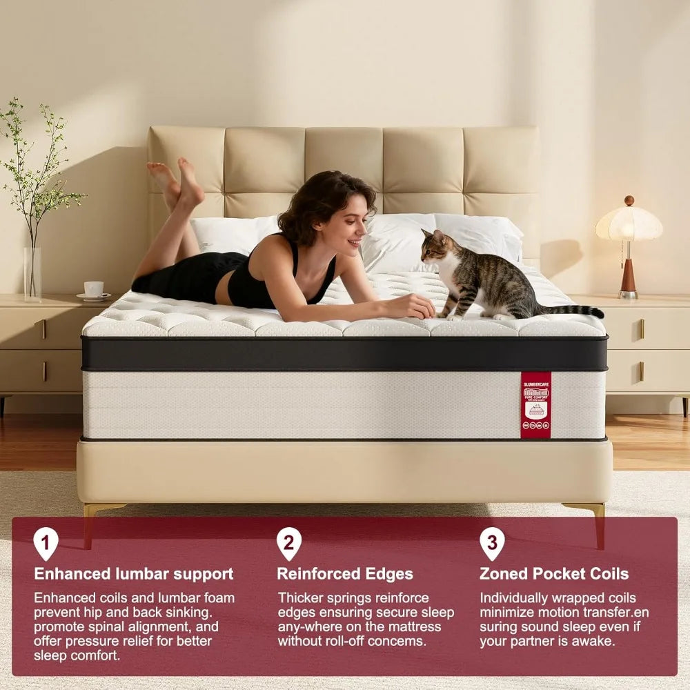 Mattress In A Box Memory Foam Hybrid With Pocket Springs