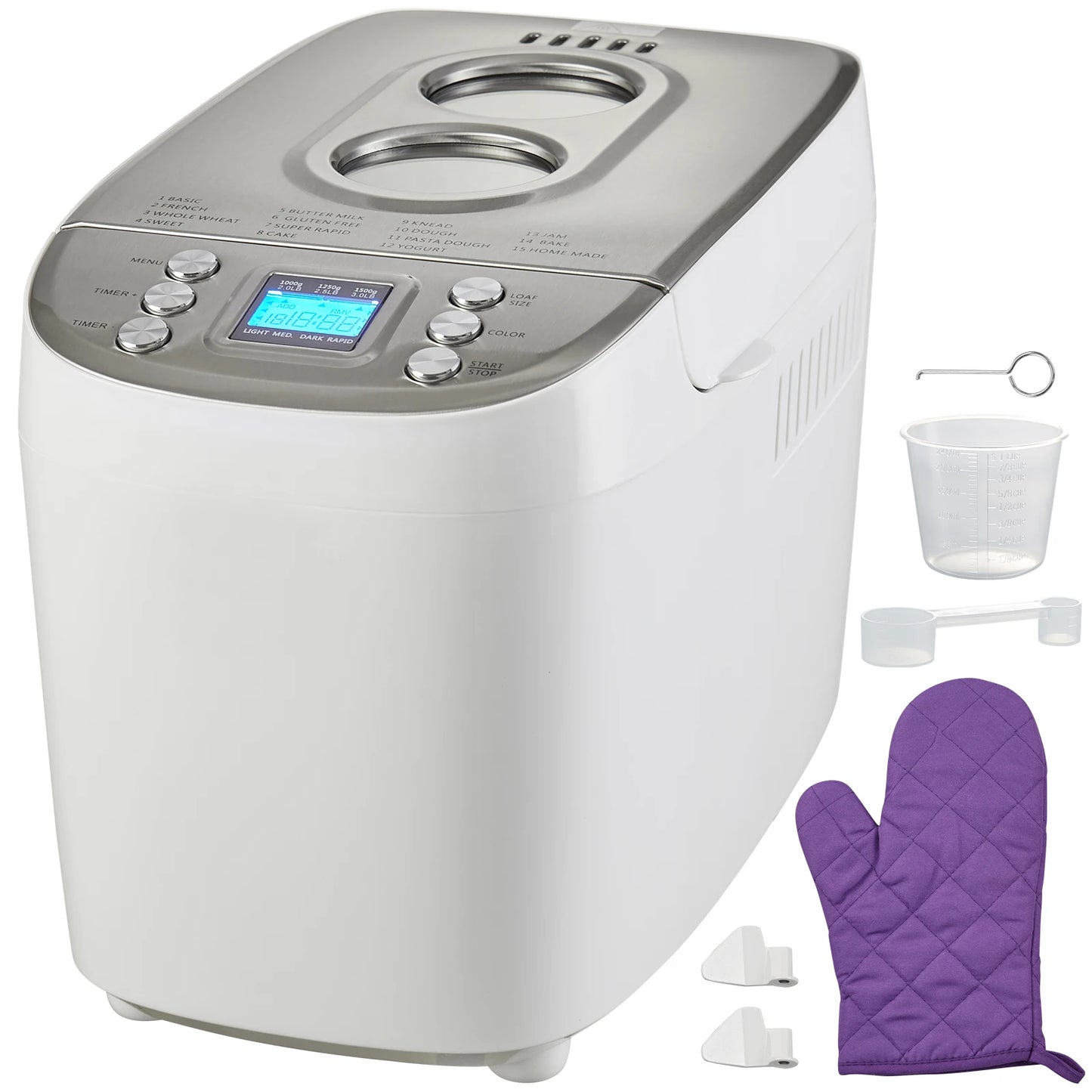SucceBuy 15-in-1 Bread Maker With Gluten Free Setting
