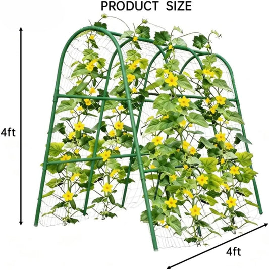 HiMISS Garden Arch Trellis For Raised Beds Plant Support