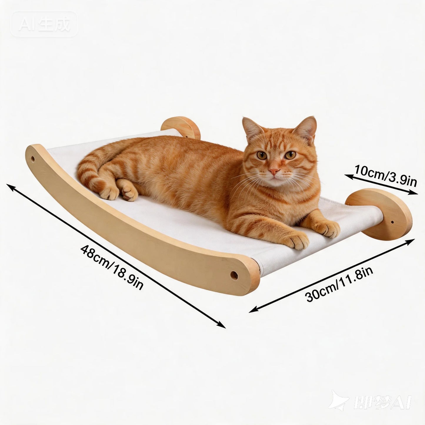 CWV Cat Hammock And Stairway Wall Mounted Scratching Furniture