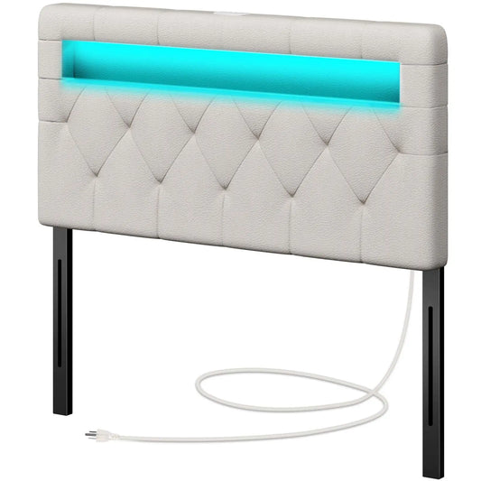 XIUWO LED Headboard With USB C Remote And 60000 Colors