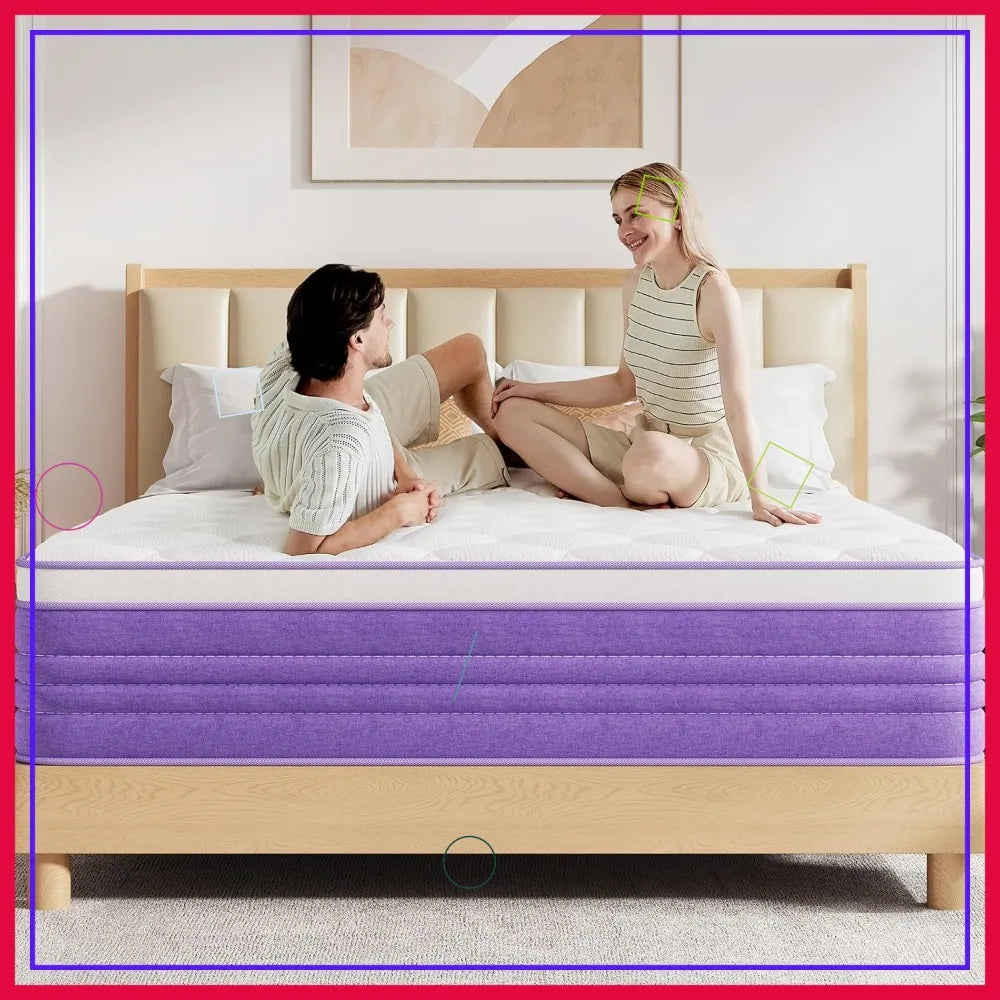 Hybrid Mattress With Pocket Springs CertiPUR-US Edge Support