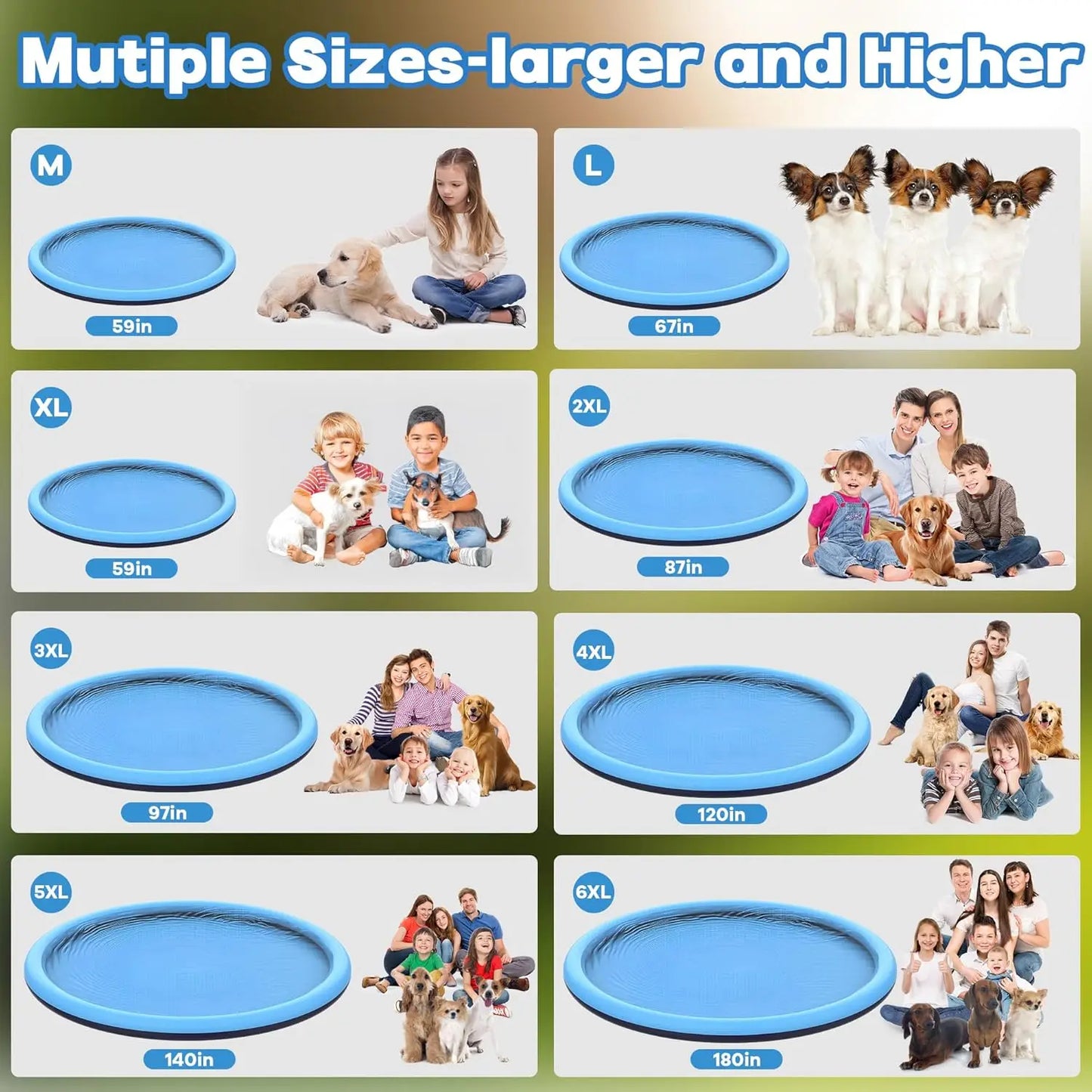 Non Slip Splash Pad For Kids And Dogs Thick Texture