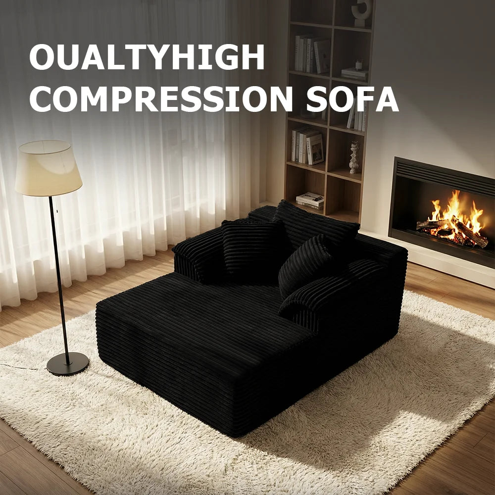 Indoor Reclining Sofa Chair Modern Minimalist Living Room
