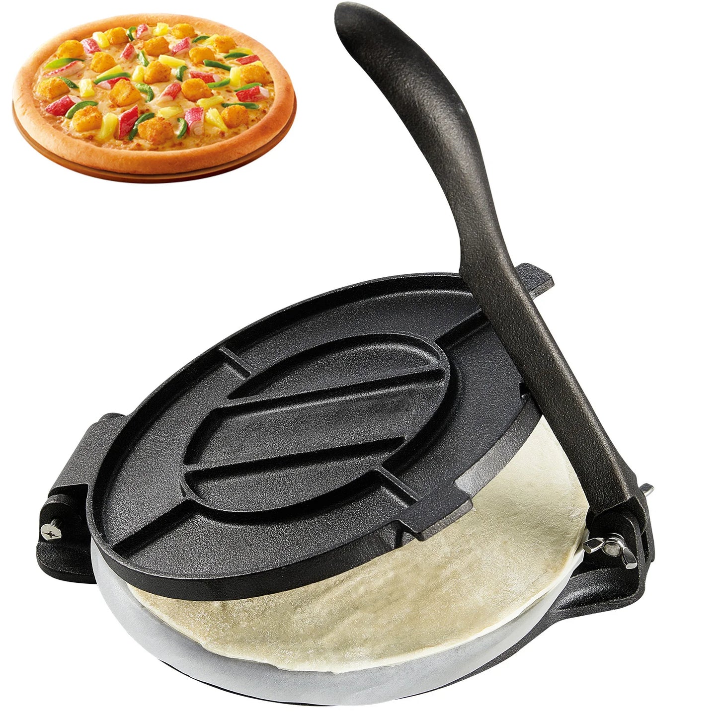 VEVOR Cast Iron Tortilla Press, Heavy Duty Dough Maker For Flour Tortillas