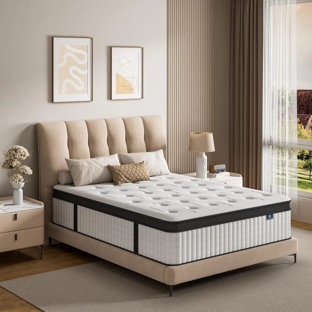 XIAOLANG Hybrid Mattress In A Box Memory Foam Pocket Springs