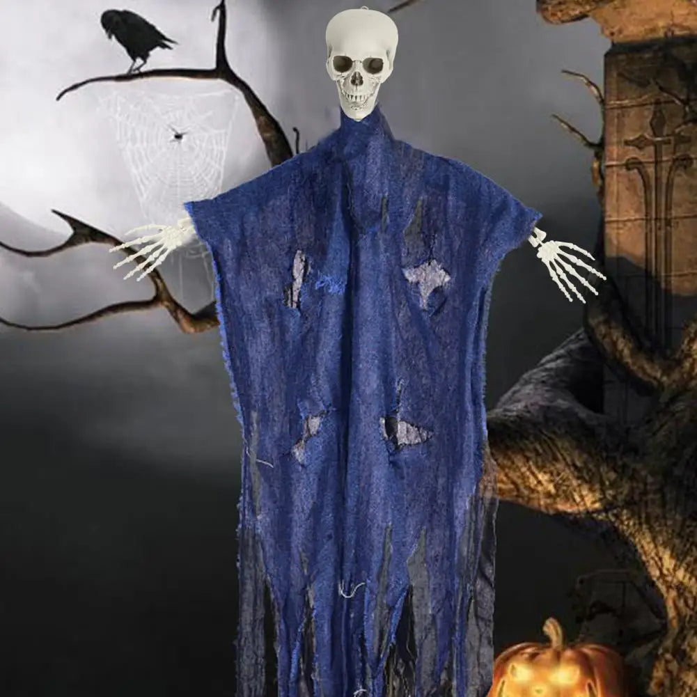 Poseable Plastic Halloween Skeleton Prop Party Decoration