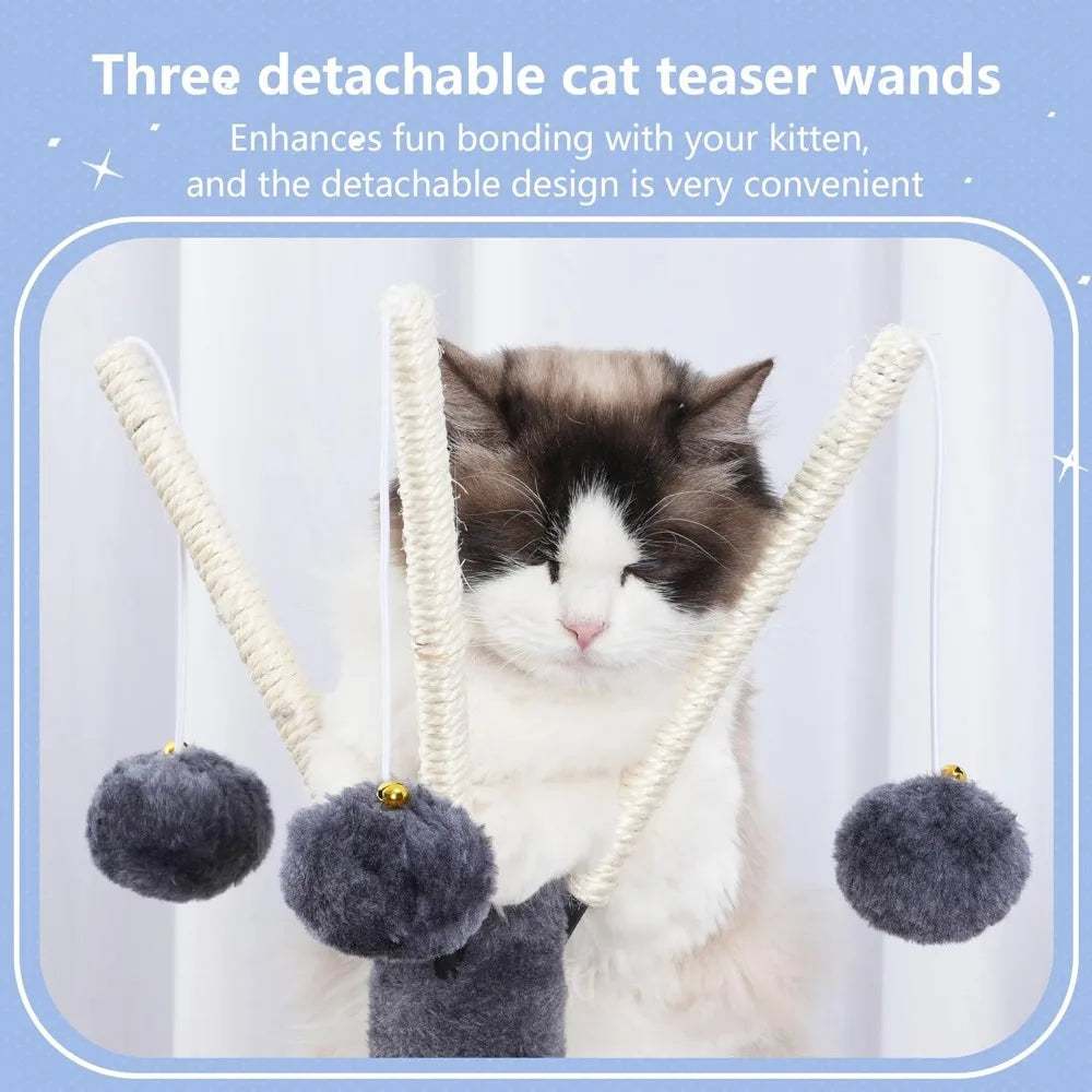 NBVCX Cat Tree Tower With Sisal Posts And Hammock Platform