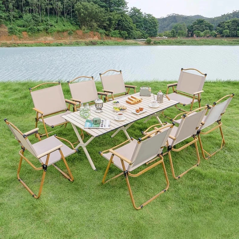 MDUG Outdoor Dining Table Set Foldable Waterproof Patio Garden Furniture