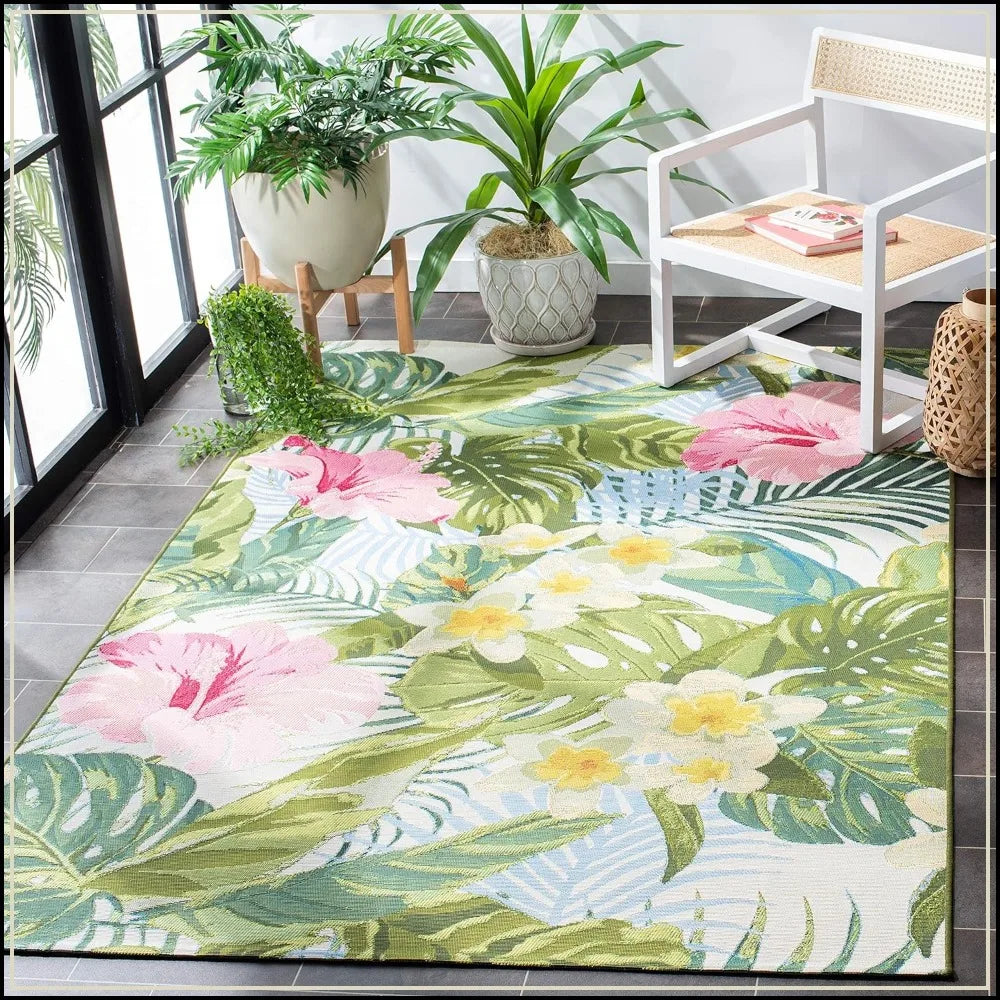 Non Shedding Washable Outdoor Rug For Patio And Backyard