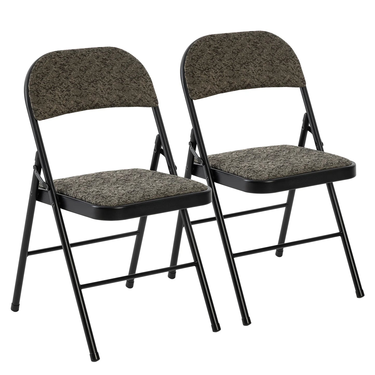 Mqc Foldable Padded Fabric Office Chair With Metal Frame