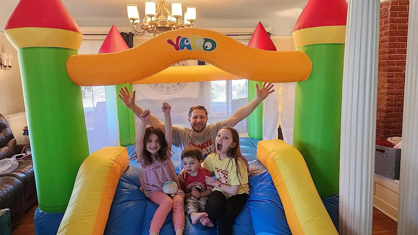 Inflatable Yard Bounce House With Slide For Kids 5 To 12