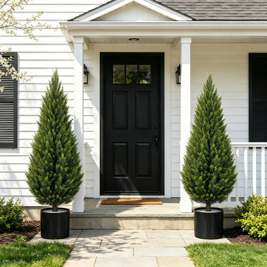 Olitree Artificial Cedar Topiary Tree For Home Garden Decor