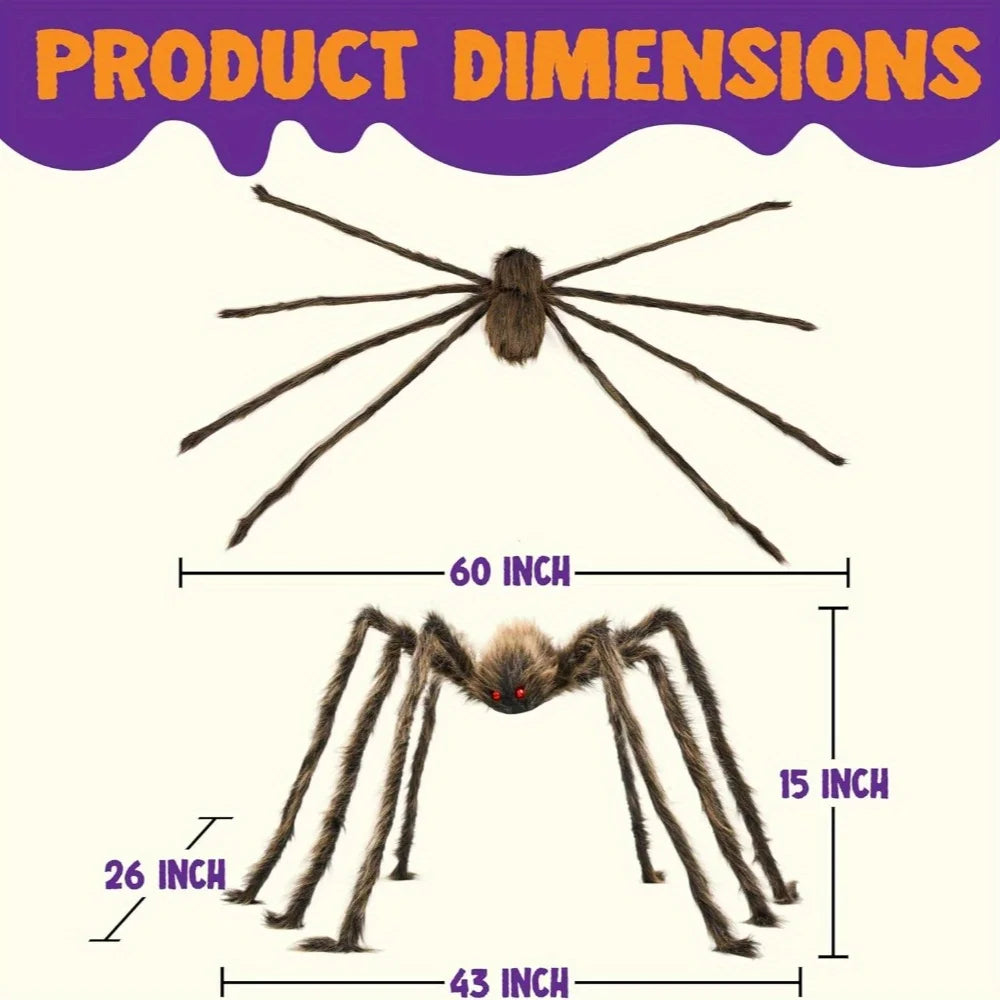 Joyfy Giant Spider Halloween Outdoor Decoration Props