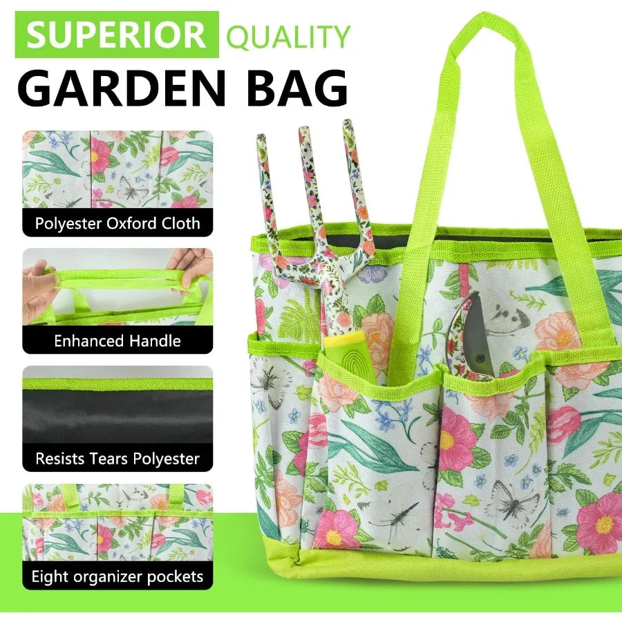 9Piece Heavy Duty Aluminum Garden Tool Set with NonSlip Rubber Grip for Outdoor Planting and Soil Maintenance Ideal for Gardeni