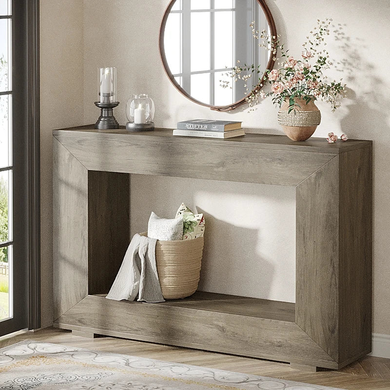 Tribesigns Farmhouse Console Table With Storage For Entryway And Living Room