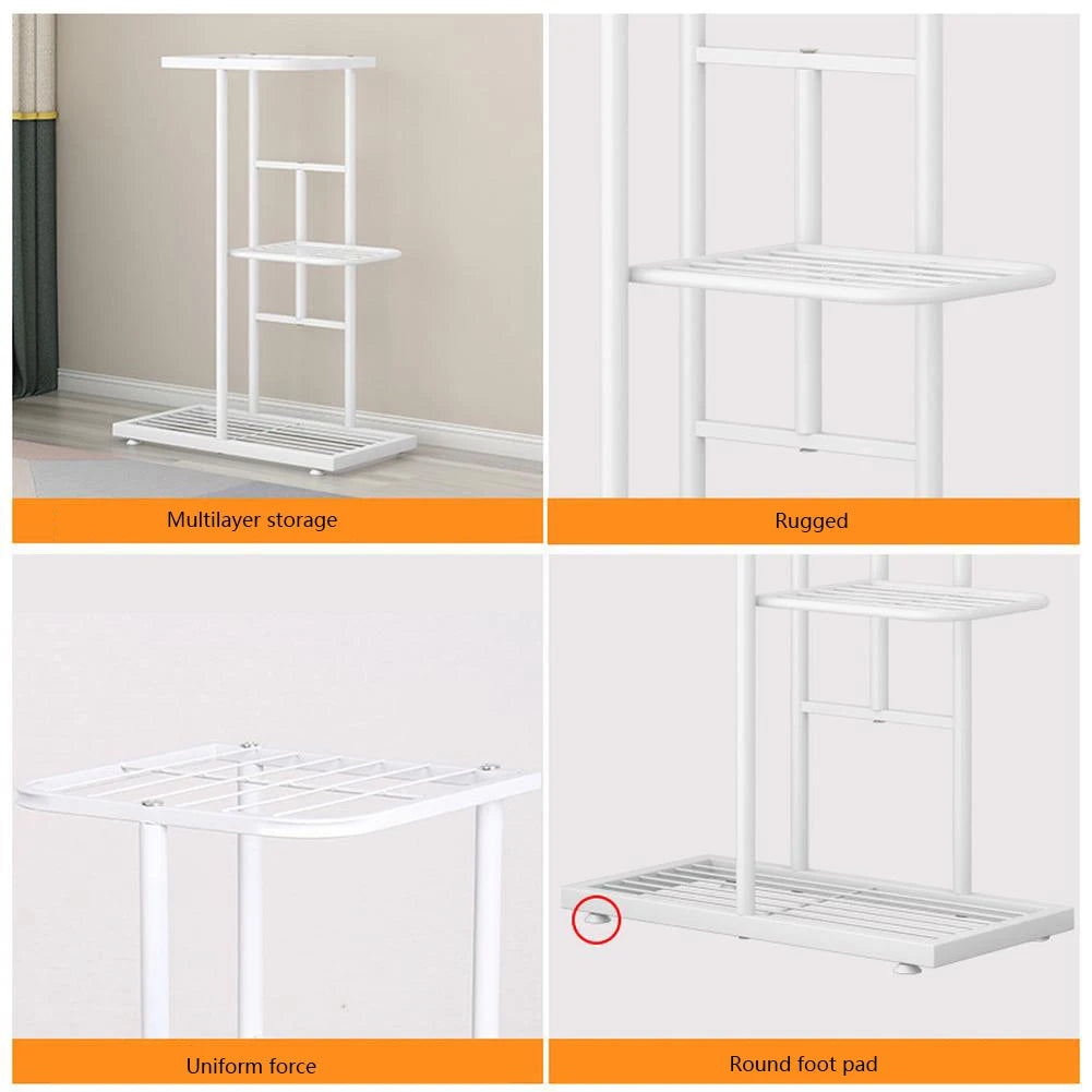 TWISTER.CK 4 Tier Plant Stand Indoor Metal Flower Pot Display
