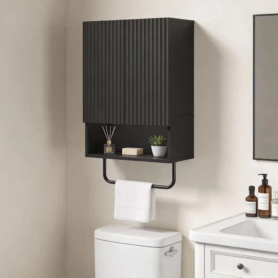 XIUWO Wall Mounted Medicine Cabinet With Towel Bar