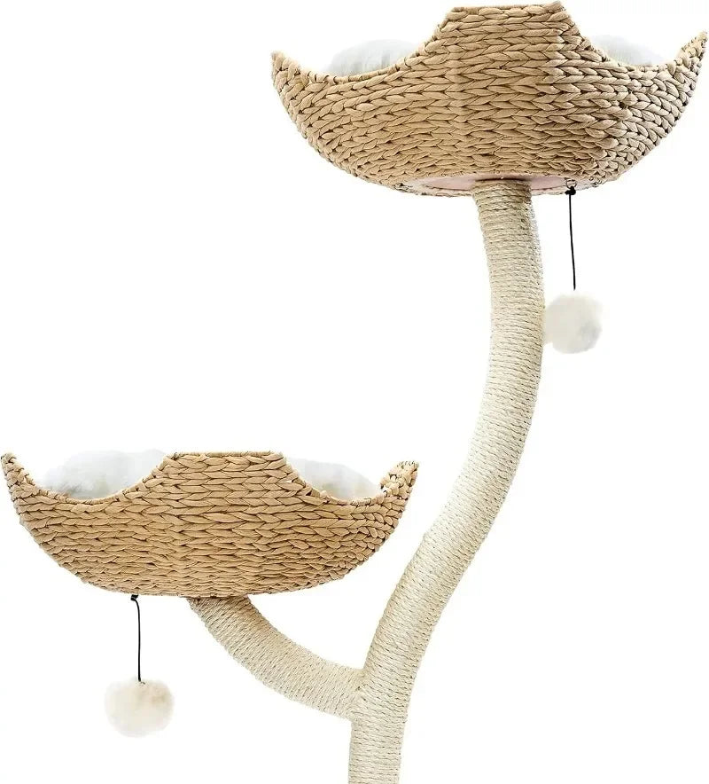 POPULAR 73" Tall Modern Cat Tree Scratching Tower For Large Cats, Scratching Post Condo, Cat Tower For Multiple Cats